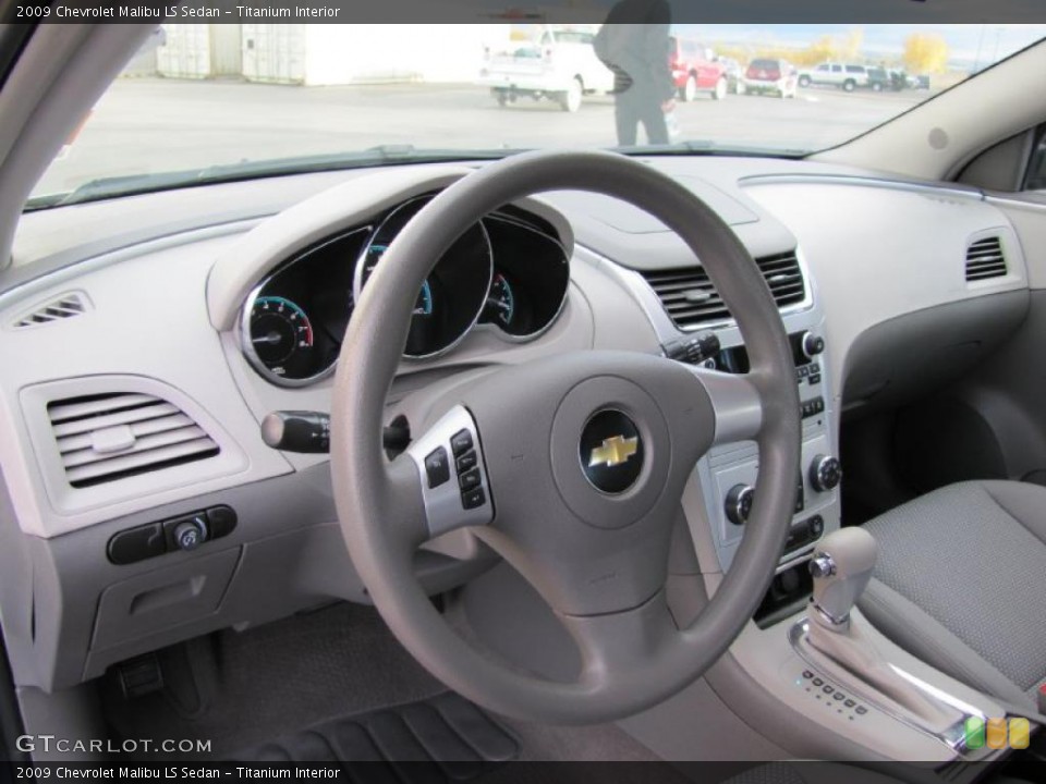 Titanium Interior Steering Wheel for the 2009 Chevrolet Malibu LS Sedan #38763824