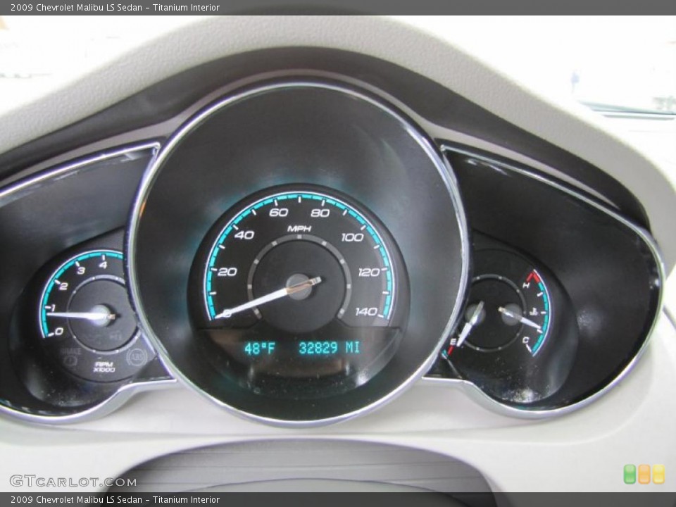 Titanium Interior Gauges for the 2009 Chevrolet Malibu LS Sedan #38763852