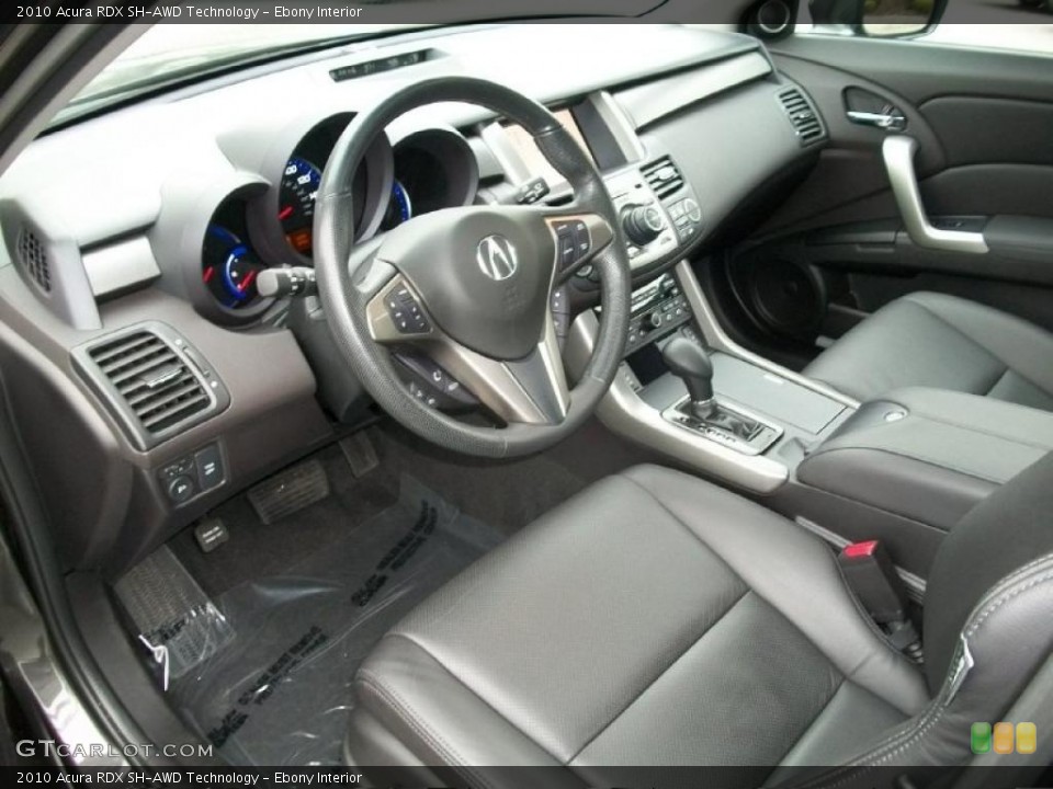 Ebony Interior Prime Interior for the 2010 Acura RDX SH-AWD Technology #38763936