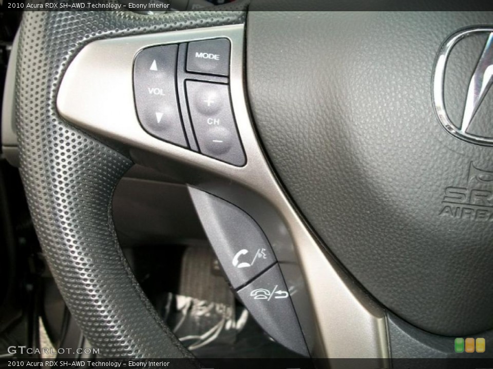 Ebony Interior Controls for the 2010 Acura RDX SH-AWD Technology #38764020