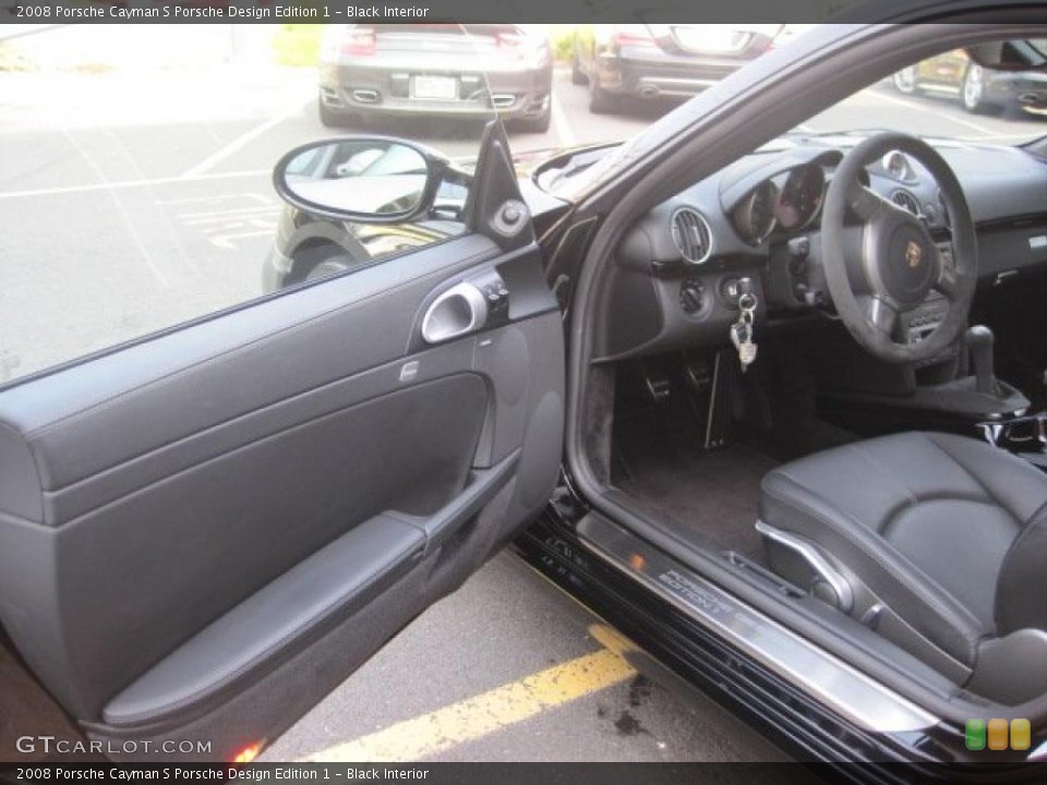 Black Interior Door Panel for the 2008 Porsche Cayman S Porsche Design Edition 1 #38764533