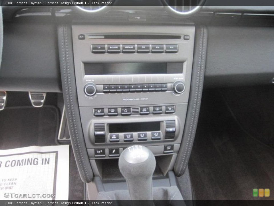 Black Interior Controls for the 2008 Porsche Cayman S Porsche Design Edition 1 #38764609
