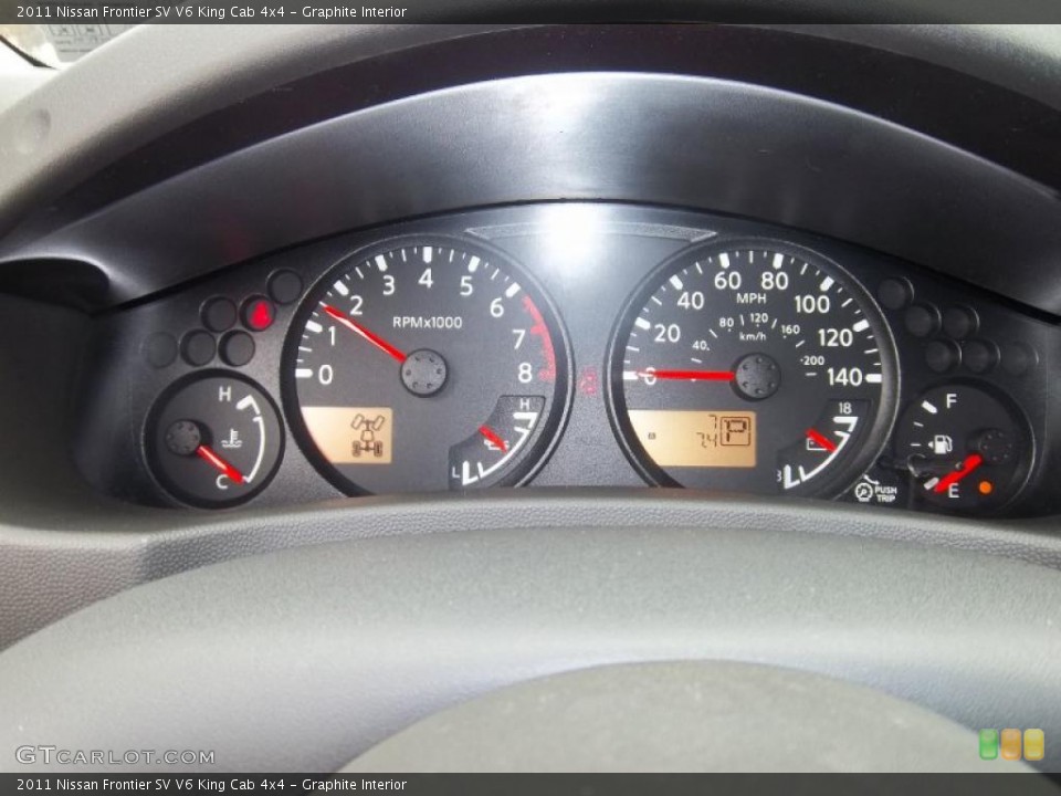 Graphite Interior Gauges for the 2011 Nissan Frontier SV V6 King Cab 4x4 #38765733