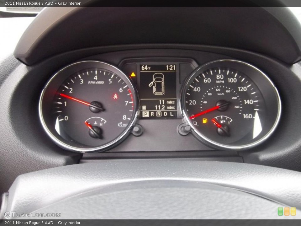 Gray Interior Gauges for the 2011 Nissan Rogue S AWD #38766119