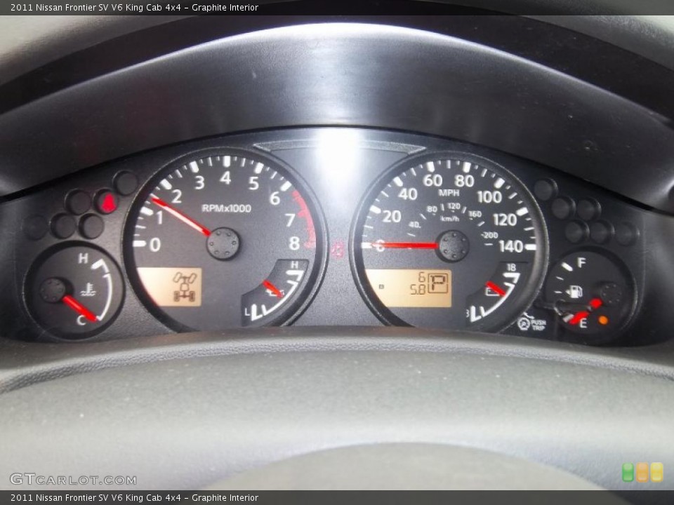 Graphite Interior Gauges for the 2011 Nissan Frontier SV V6 King Cab 4x4 #38766907