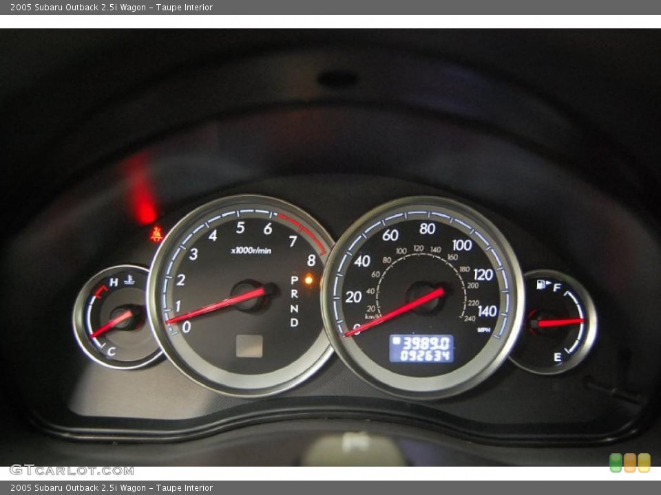 Taupe Interior Gauges for the 2005 Subaru Outback 2.5i Wagon #38767647