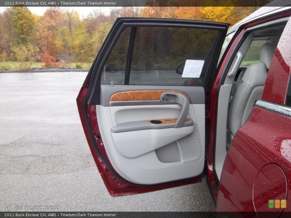 Titanium/Dark Titanium Interior Door Panel for the 2011 Buick Enclave CXL AWD #38767687