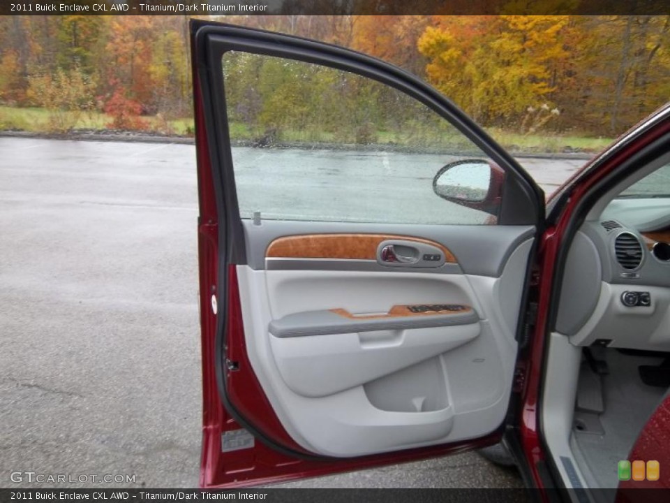 Titanium/Dark Titanium Interior Door Panel for the 2011 Buick Enclave CXL AWD #38767791