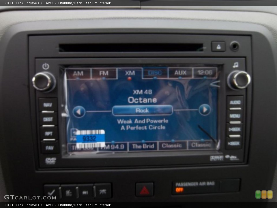 Titanium/Dark Titanium Interior Controls for the 2011 Buick Enclave CXL AWD #38767931