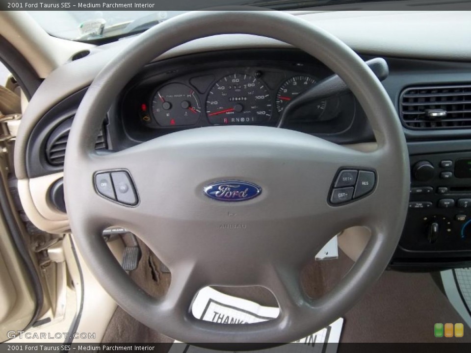 Medium Parchment Interior Steering Wheel for the 2001 Ford Taurus SES #38769166