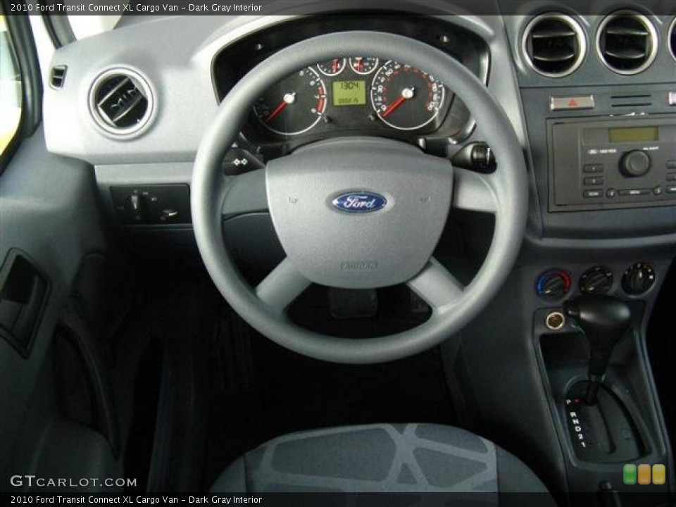 Dark Gray Interior Dashboard for the 2010 Ford Transit Connect XL Cargo Van #38769178