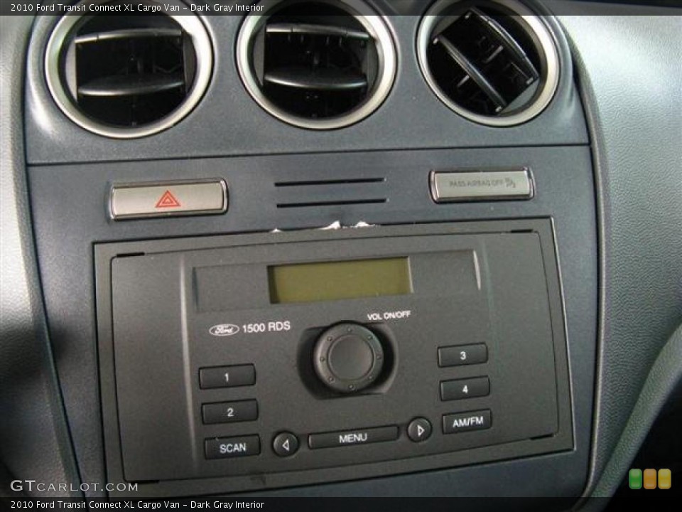 Dark Gray Interior Controls for the 2010 Ford Transit Connect XL Cargo Van #38769218