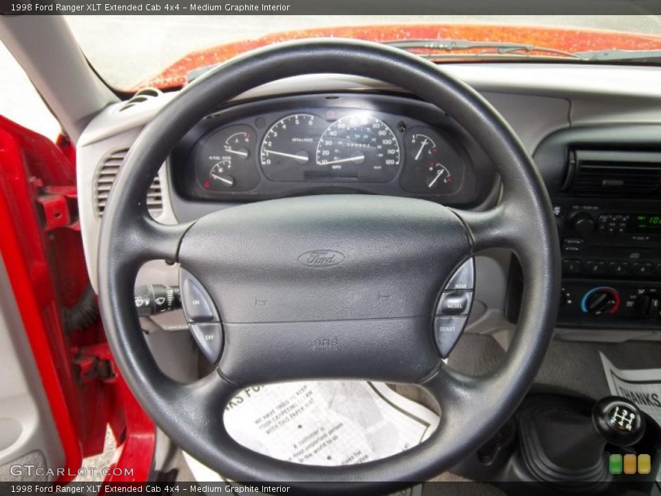 Medium Graphite Interior Steering Wheel for the 1998 Ford Ranger XLT Extended Cab 4x4 #38770330