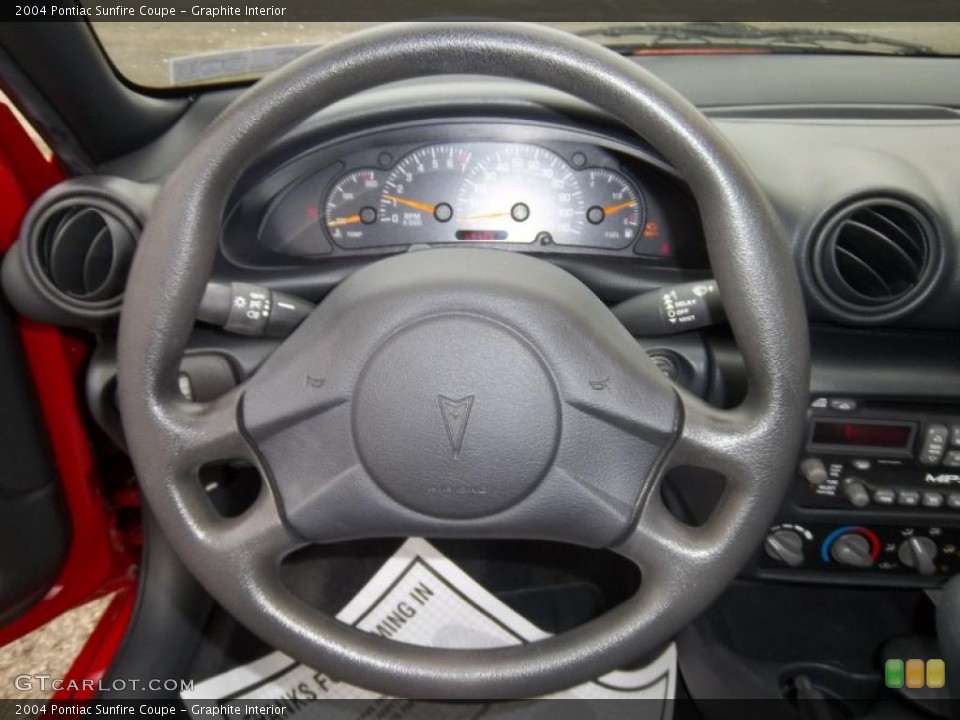 Graphite Interior Steering Wheel for the 2004 Pontiac Sunfire Coupe #38770830