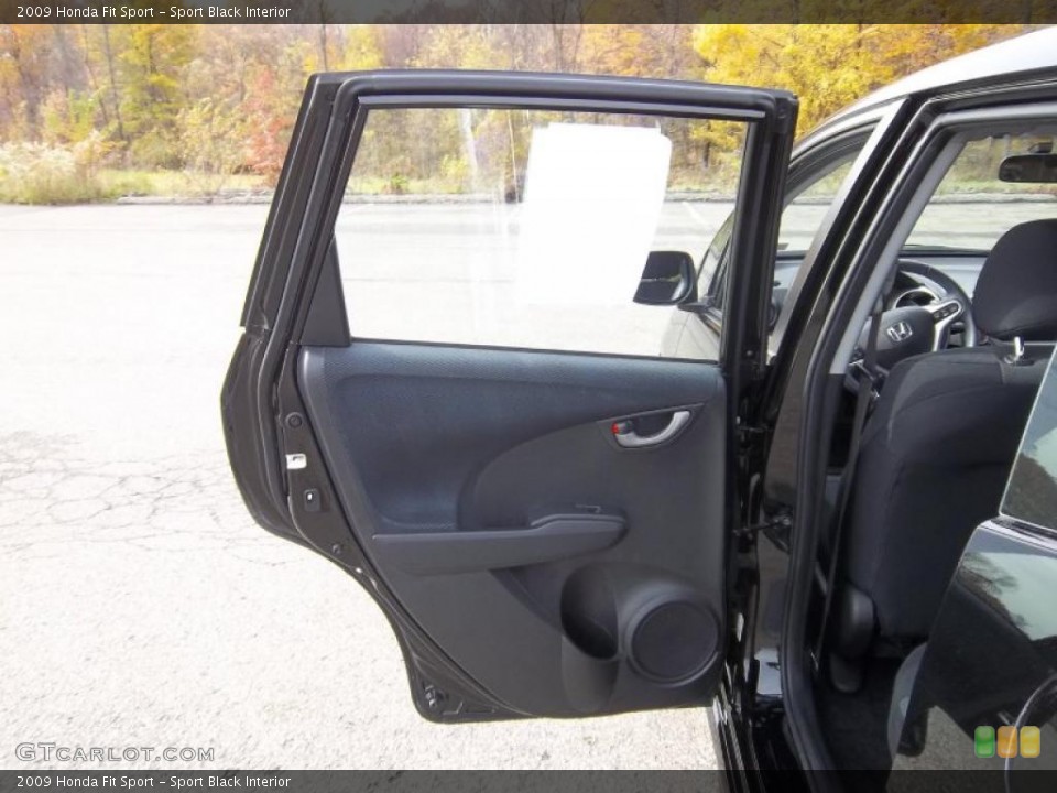 Sport Black Interior Door Panel for the 2009 Honda Fit Sport #38771730