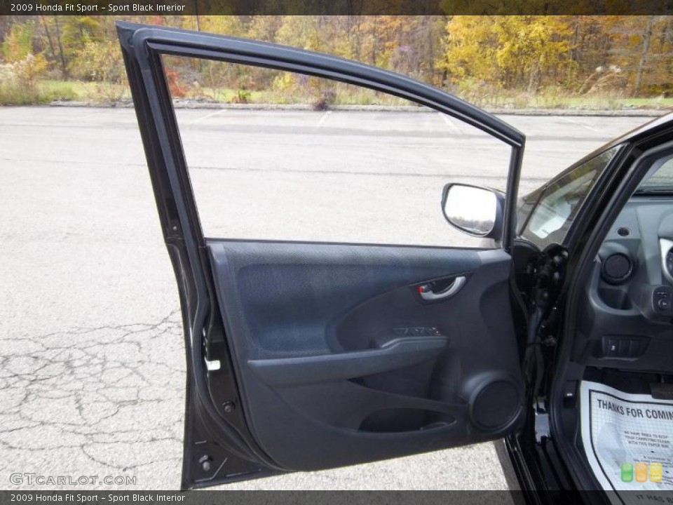 Sport Black Interior Door Panel for the 2009 Honda Fit Sport #38771774