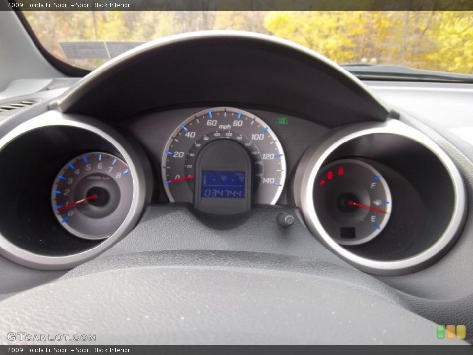 Sport Black Interior Gauges for the 2009 Honda Fit Sport #38771854