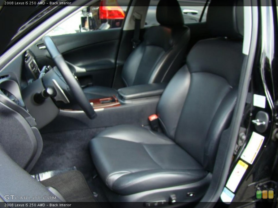 Black Interior Photo for the 2008 Lexus IS 250 AWD #38771886