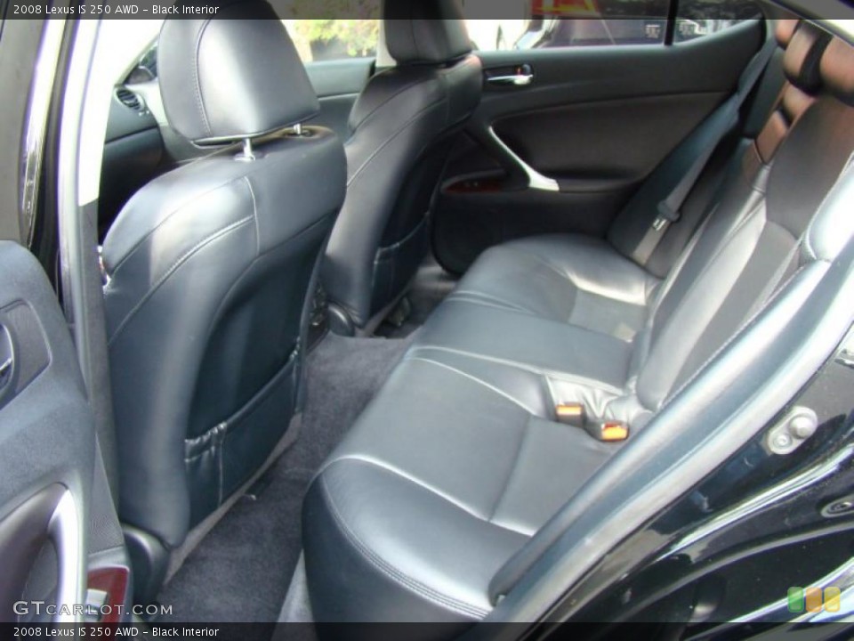 Black Interior Photo for the 2008 Lexus IS 250 AWD #38771946