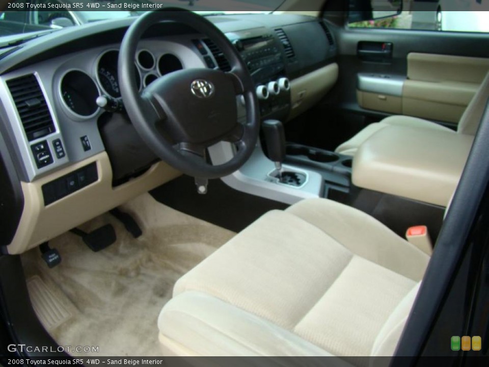 Sand Beige Interior Prime Interior for the 2008 Toyota Sequoia SR5 4WD #38772562