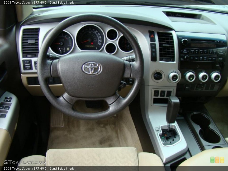 Sand Beige Interior Dashboard for the 2008 Toyota Sequoia SR5 4WD #38772590