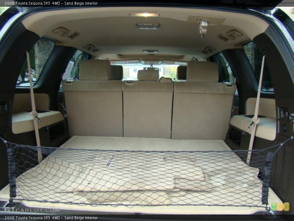 Sand Beige Interior Trunk for the 2008 Toyota Sequoia SR5 4WD #38772654