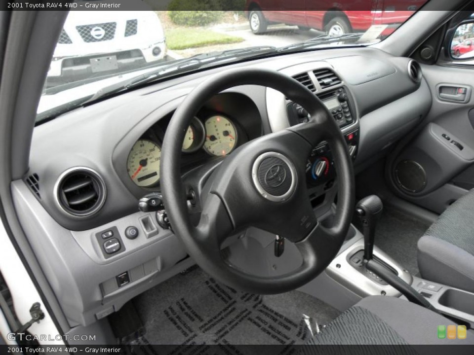 Gray Interior Prime Interior for the 2001 Toyota RAV4 4WD #38773502