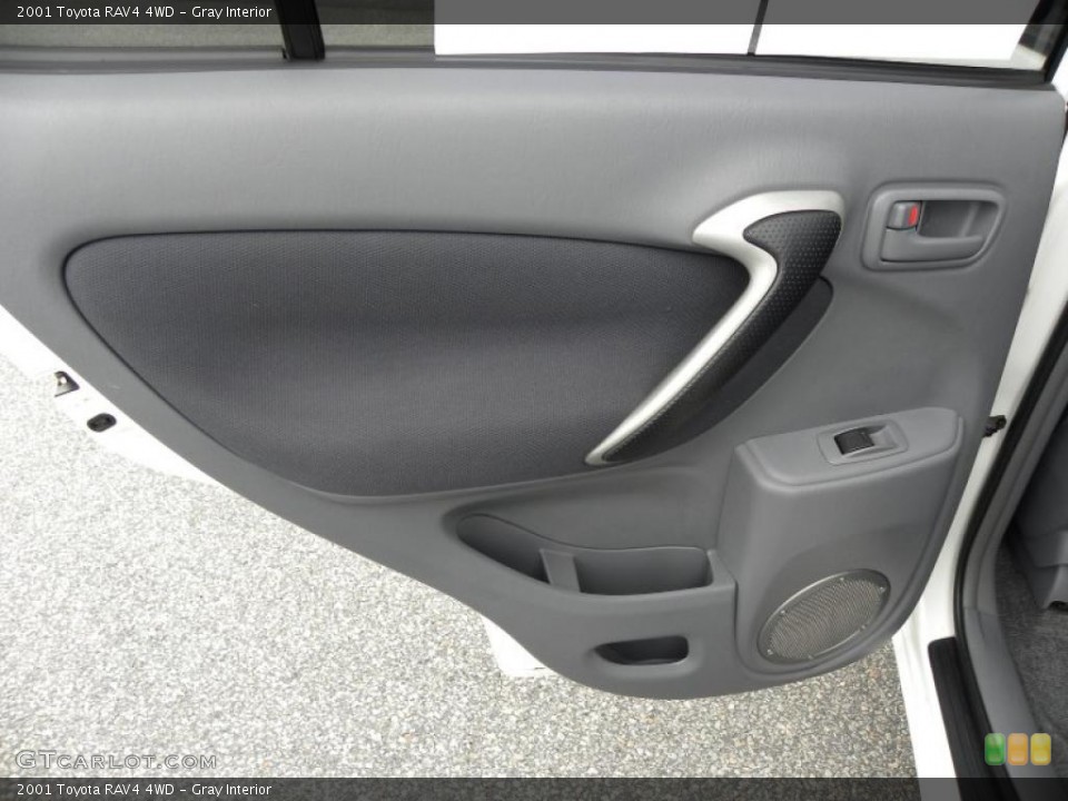 Gray Interior Door Panel for the 2001 Toyota RAV4 4WD #38773582