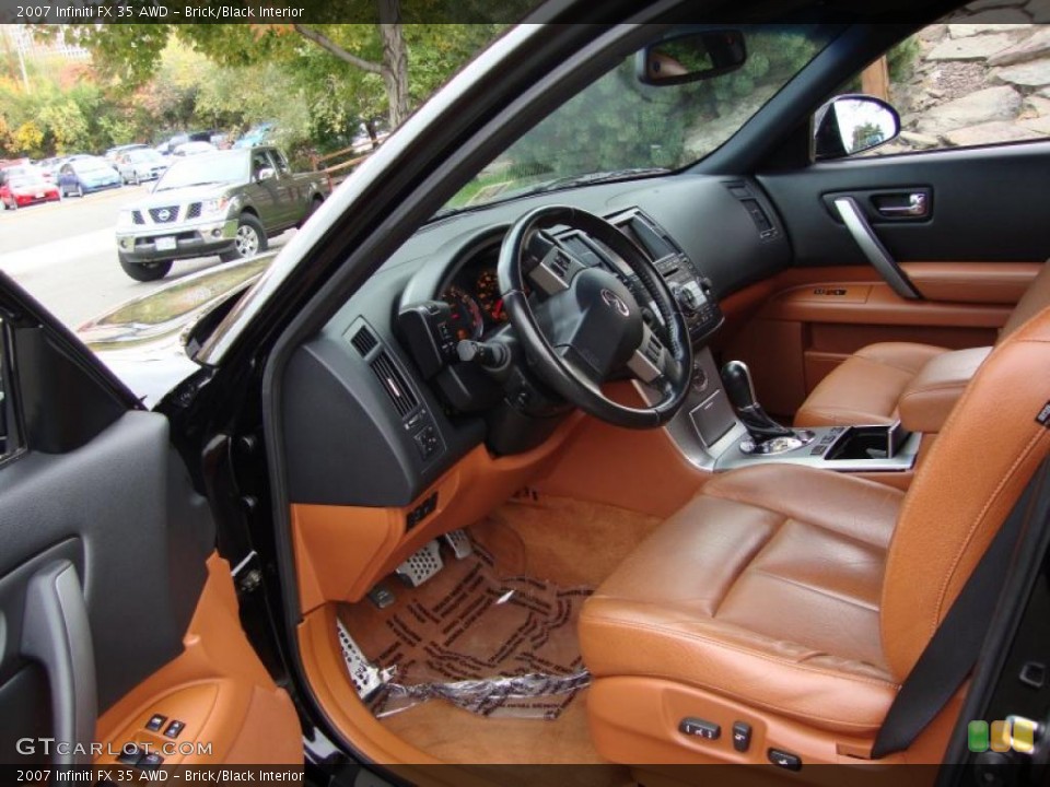 Brick/Black Interior Prime Interior for the 2007 Infiniti FX 35 AWD #38774639