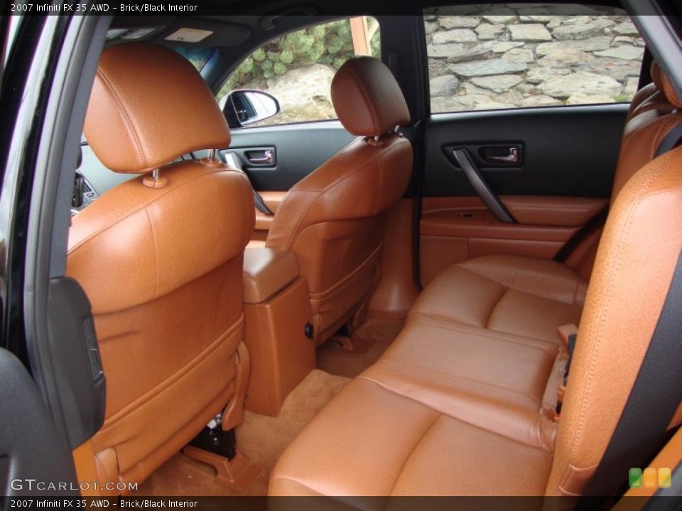 Brick/Black Interior Photo for the 2007 Infiniti FX 35 AWD #38774659