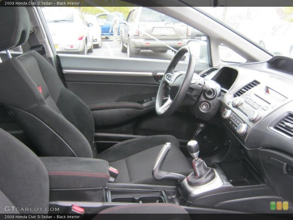 Black Interior Photo for the 2009 Honda Civic Si Sedan #38775147