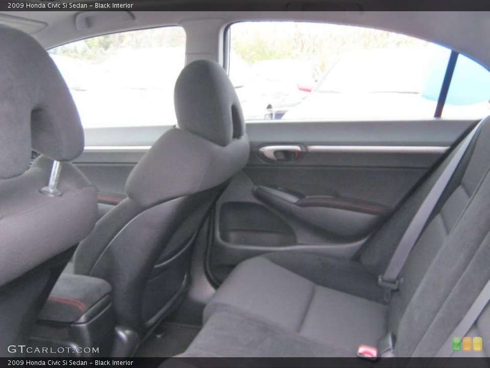 Black Interior Photo for the 2009 Honda Civic Si Sedan #38775323