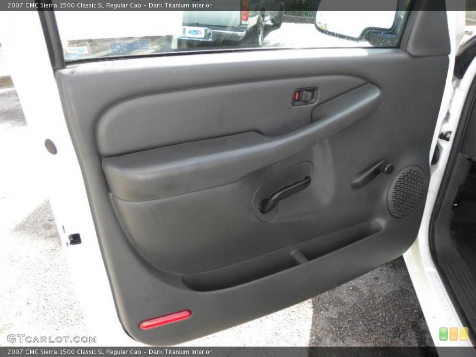 Dark Titanium Interior Door Panel for the 2007 GMC Sierra 1500 Classic SL Regular Cab #38777131