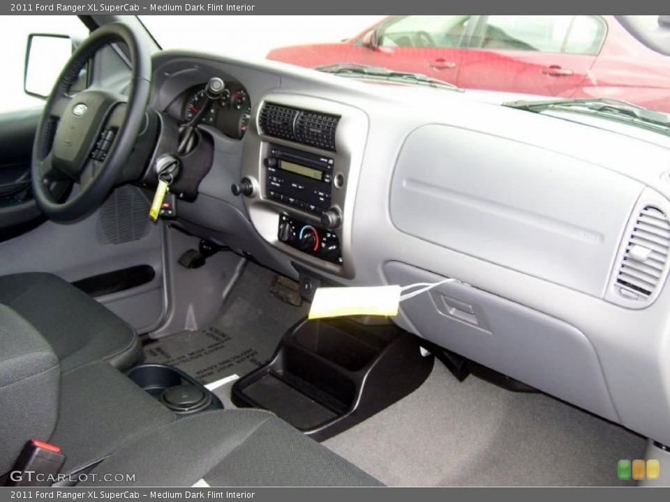 Medium Dark Flint Interior Dashboard for the 2011 Ford Ranger XL SuperCab #38777639