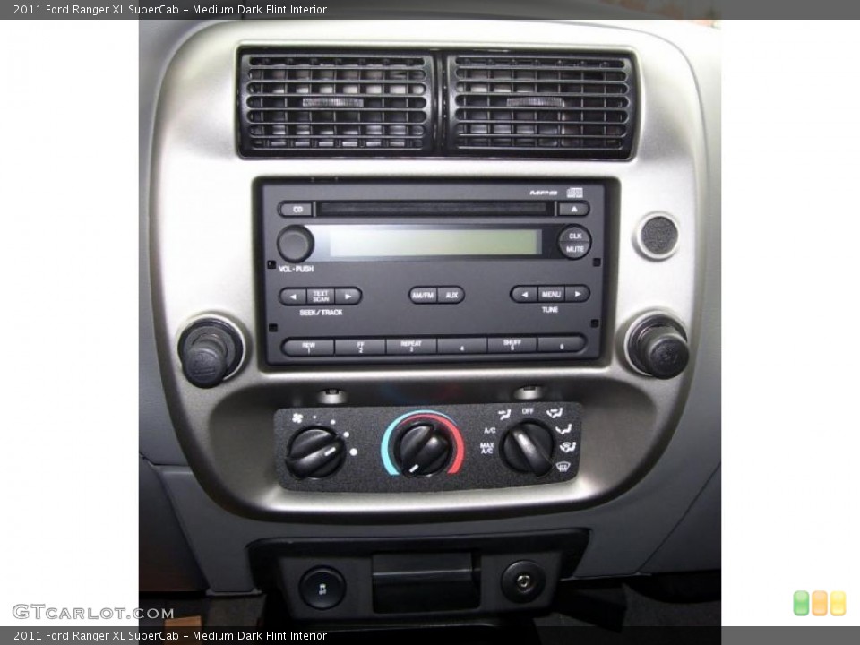 Medium Dark Flint Interior Controls for the 2011 Ford Ranger XL SuperCab #38777680