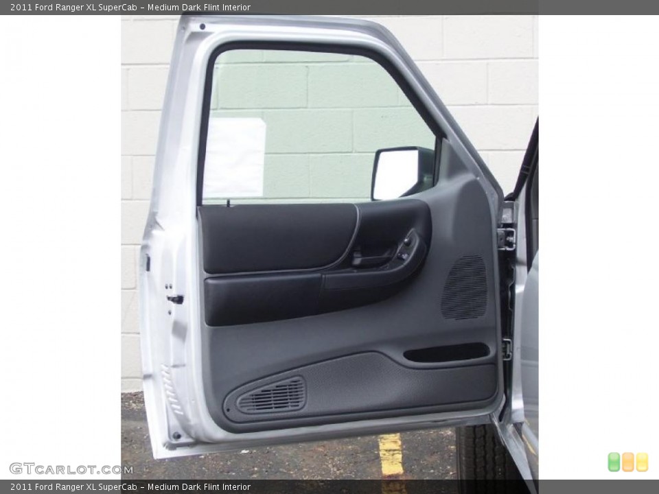 Medium Dark Flint Interior Door Panel for the 2011 Ford Ranger XL SuperCab #38777708