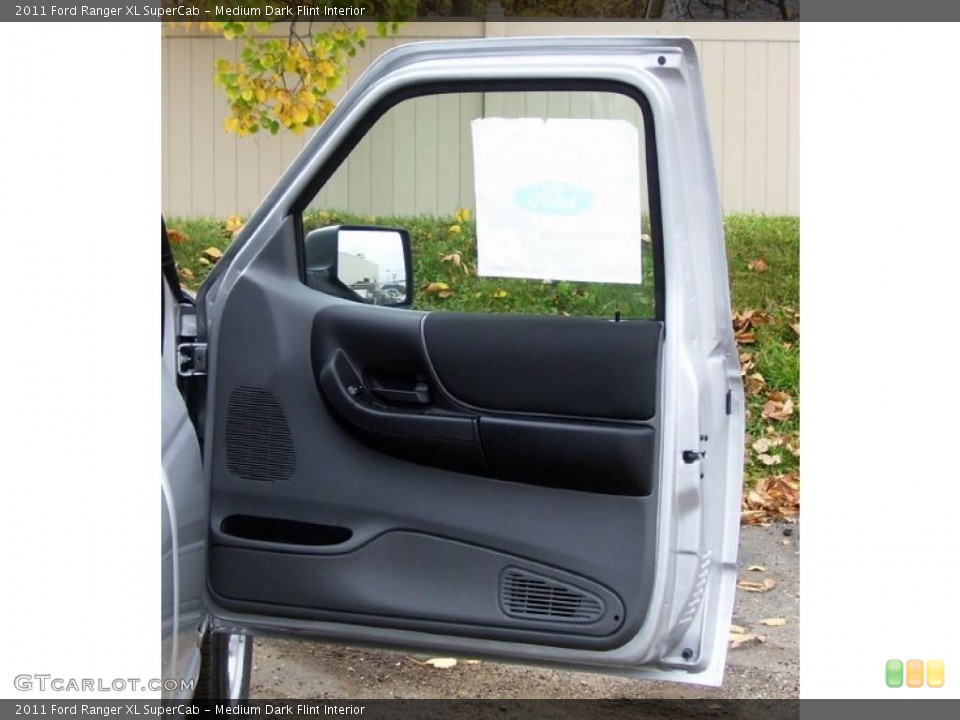 Medium Dark Flint Interior Door Panel for the 2011 Ford Ranger XL SuperCab #38777759