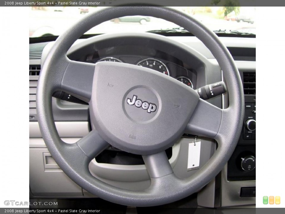 Pastel Slate Gray Interior Steering Wheel for the 2008 Jeep Liberty Sport 4x4 #38778012