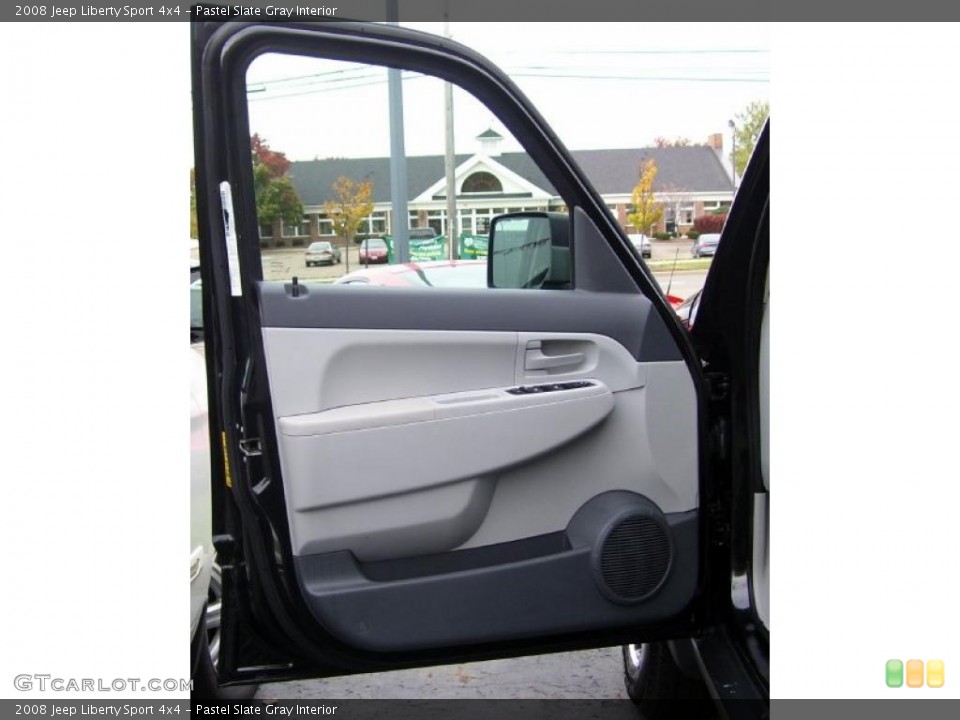 Pastel Slate Gray Interior Door Panel for the 2008 Jeep Liberty Sport 4x4 #38778116