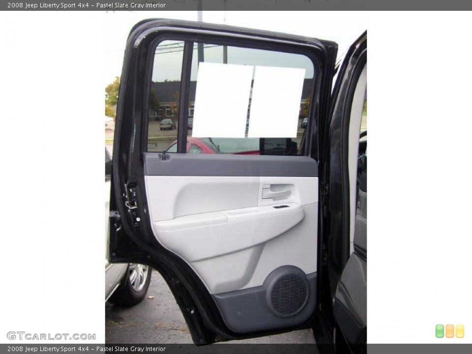 Pastel Slate Gray Interior Door Panel for the 2008 Jeep Liberty Sport 4x4 #38778132