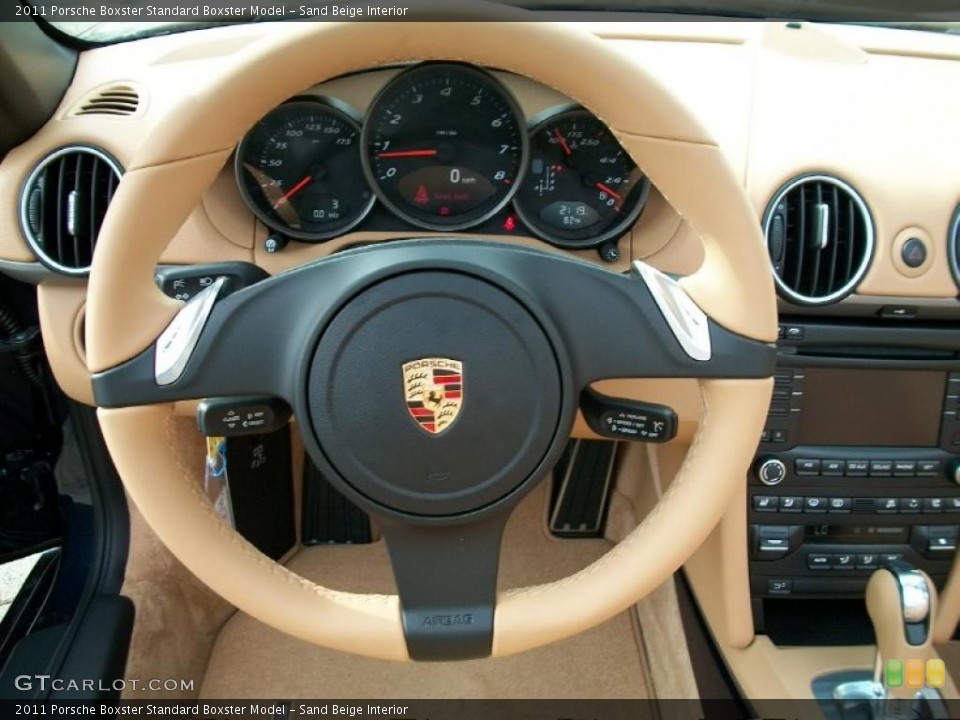 Sand Beige Interior Steering Wheel for the 2011 Porsche Boxster  #38778276