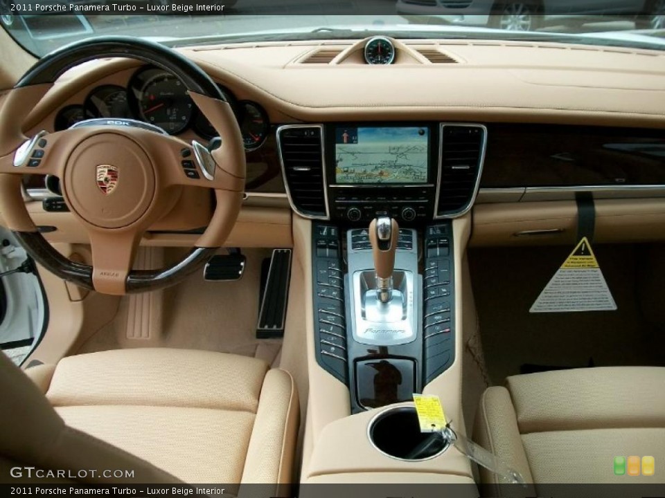 Luxor Beige Interior Dashboard for the 2011 Porsche Panamera Turbo #38778836