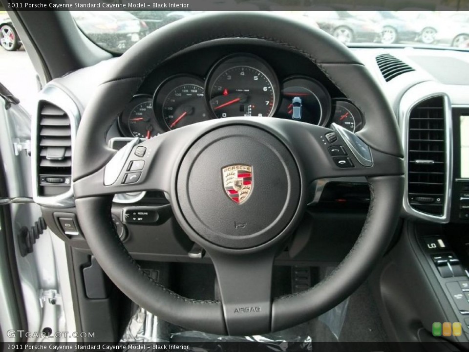 Black Interior Steering Wheel for the 2011 Porsche Cayenne  #38779268
