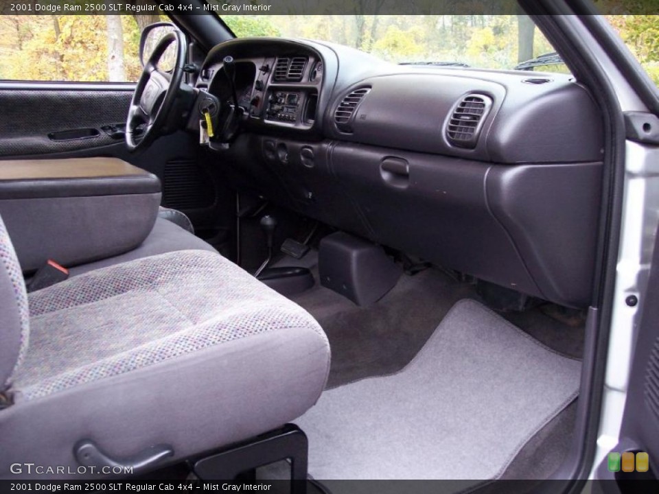 Mist Gray Interior Dashboard for the 2001 Dodge Ram 2500 SLT Regular Cab 4x4 #38779284