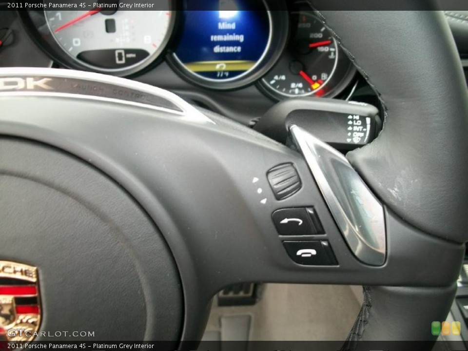 Platinum Grey Interior Controls for the 2011 Porsche Panamera 4S #38780000