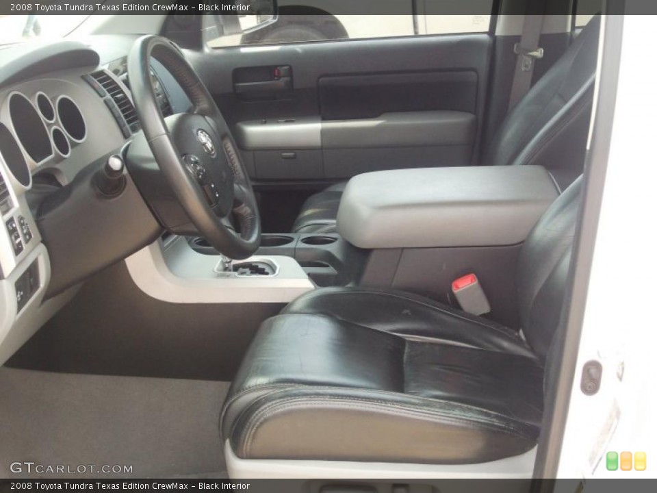Black Interior Photo for the 2008 Toyota Tundra Texas Edition CrewMax #38780200