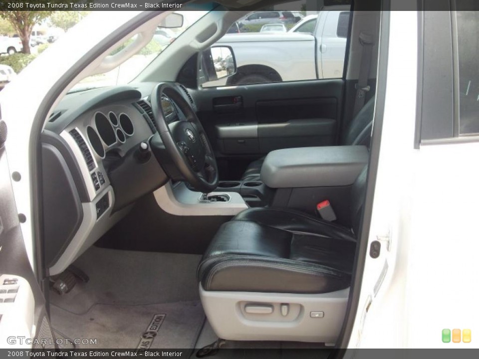 Black Interior Photo for the 2008 Toyota Tundra Texas Edition CrewMax #38780216