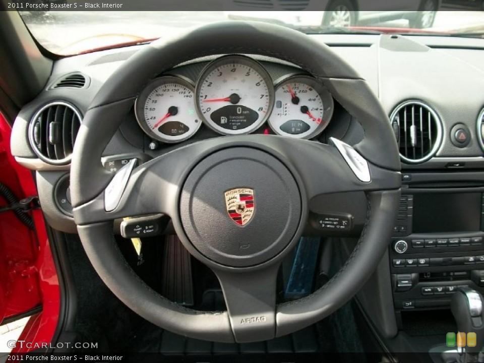 Black Interior Steering Wheel for the 2011 Porsche Boxster S #38780968