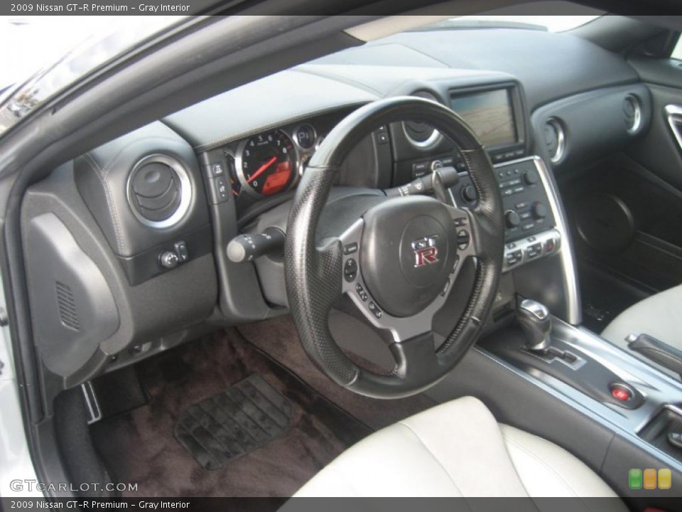 Gray Interior Prime Interior for the 2009 Nissan GT-R Premium #38781969