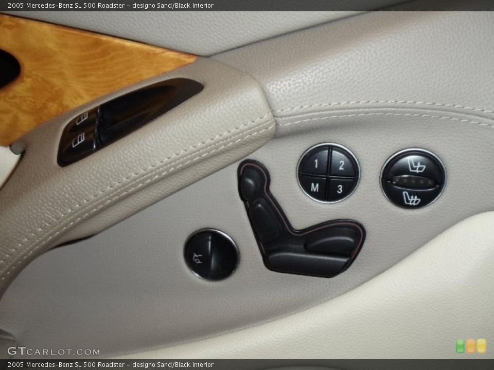 designo Sand/Black Interior Controls for the 2005 Mercedes-Benz SL 500 Roadster #38782061